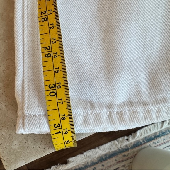 J Crew High Rise Super Wide Leg Jean in White Denim Womens Size 31 NEW - Picture 10 of 12